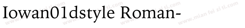 Iowan01dstyle Roman字体转换